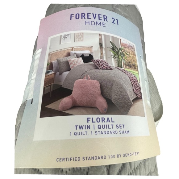 Forever 21 home Floral 2 piece quilt set. Drizzle twin - Picture 4 of 9